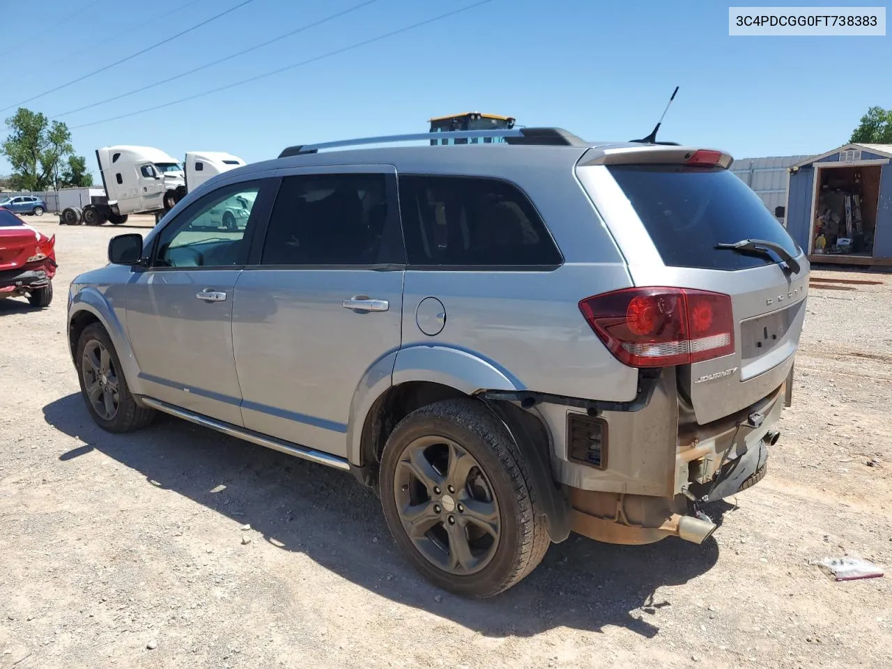 2015 Dodge Journey Crossroad VIN: 3C4PDCGG0FT738383 Lot: 53439424