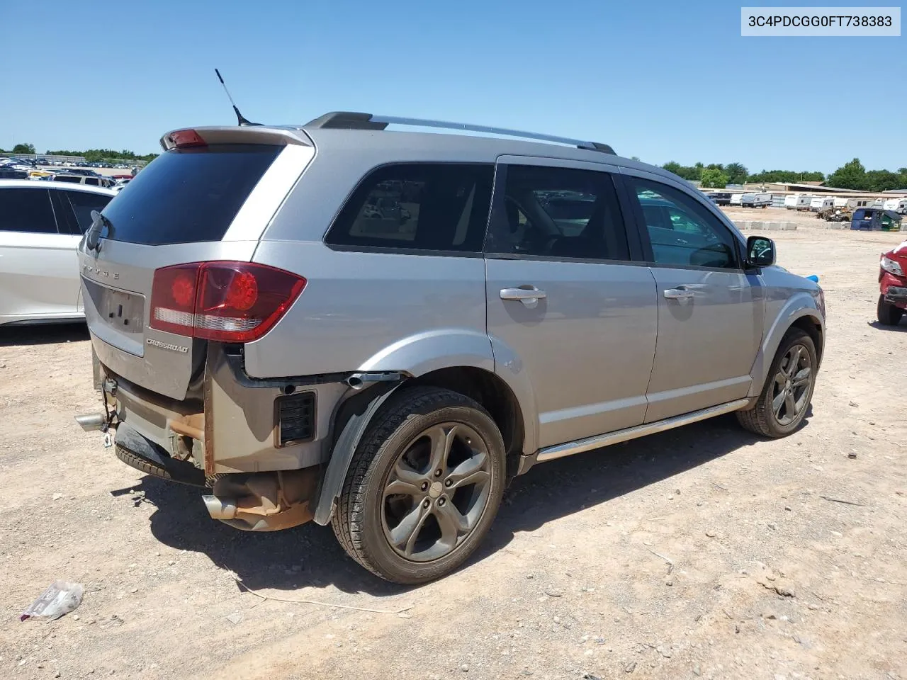 2015 Dodge Journey Crossroad VIN: 3C4PDCGG0FT738383 Lot: 53439424