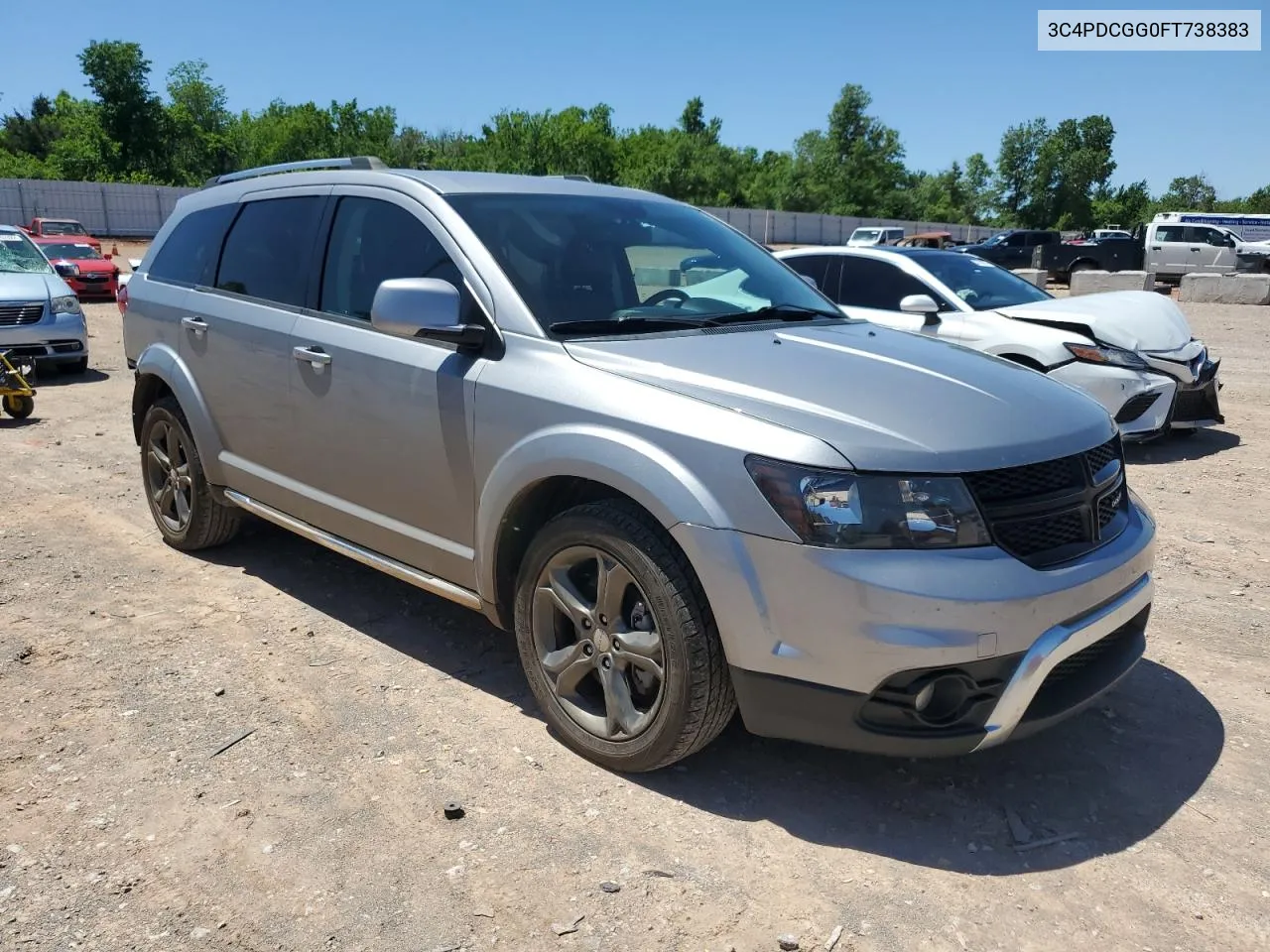 2015 Dodge Journey Crossroad VIN: 3C4PDCGG0FT738383 Lot: 53439424