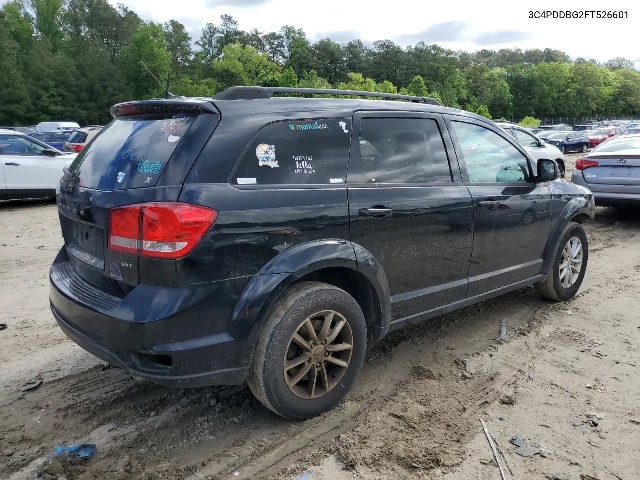 2015 Dodge Journey Sxt VIN: 3C4PDDBG2FT526601 Lot: 54944984