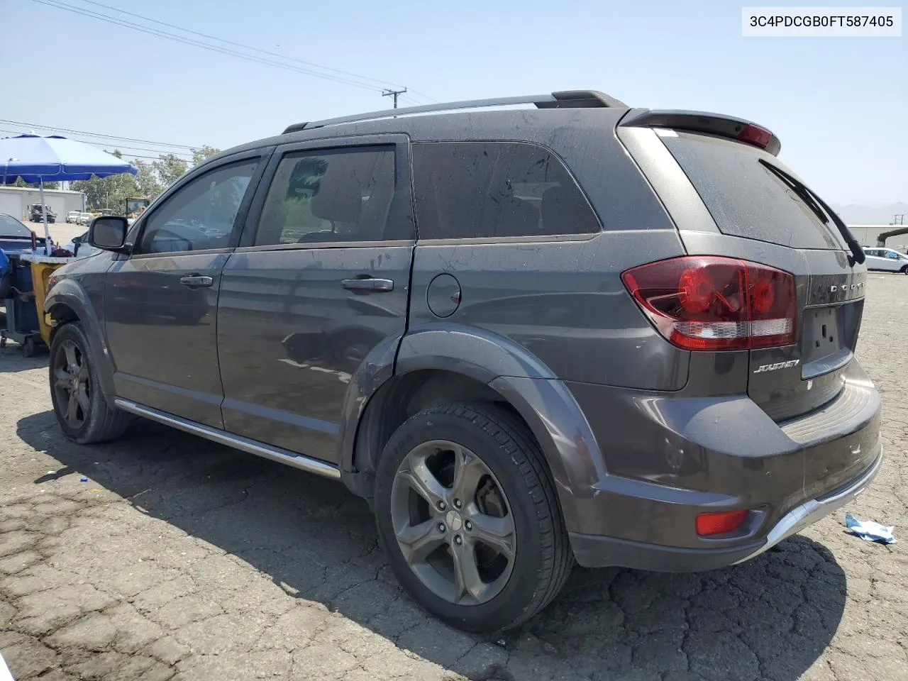 2015 Dodge Journey Crossroad VIN: 3C4PDCGB0FT587405 Lot: 57353094