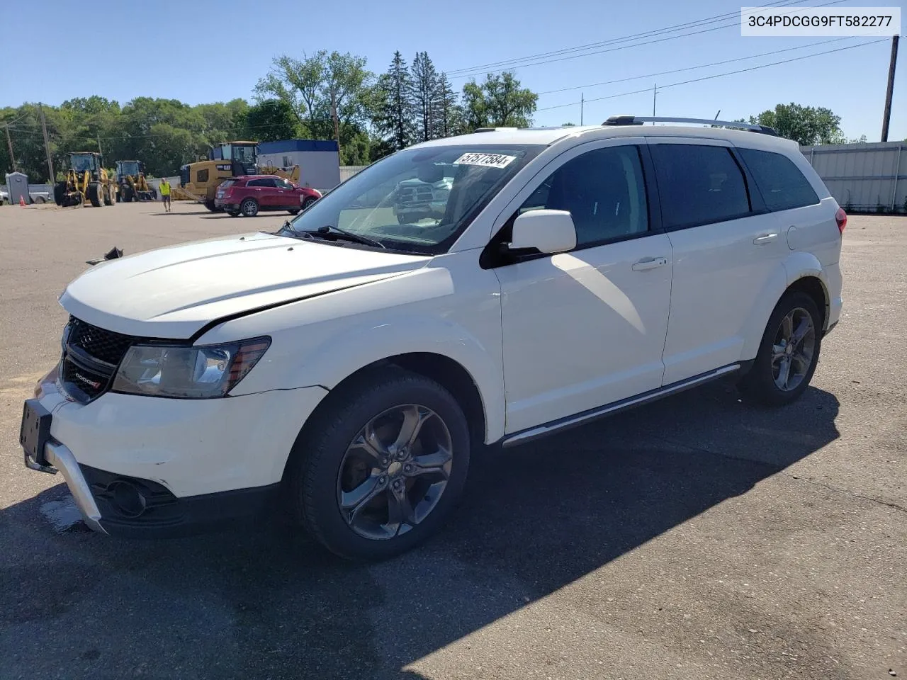 2015 Dodge Journey Crossroad VIN: 3C4PDCGG9FT582277 Lot: 57577584