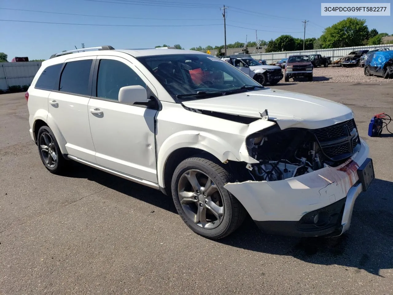 2015 Dodge Journey Crossroad VIN: 3C4PDCGG9FT582277 Lot: 57577584