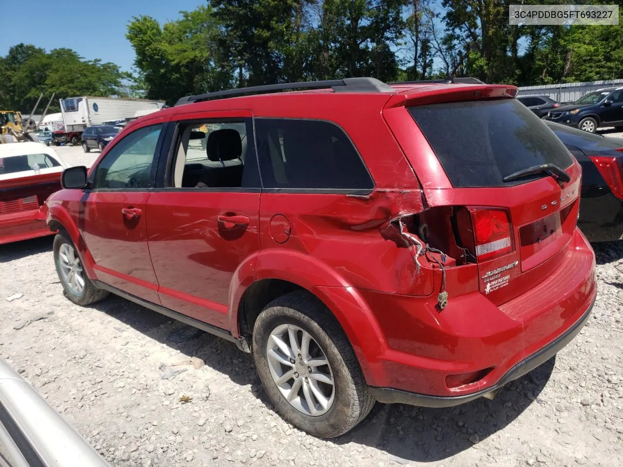 2015 Dodge Journey Sxt VIN: 3C4PDDBG5FT693227 Lot: 57754004