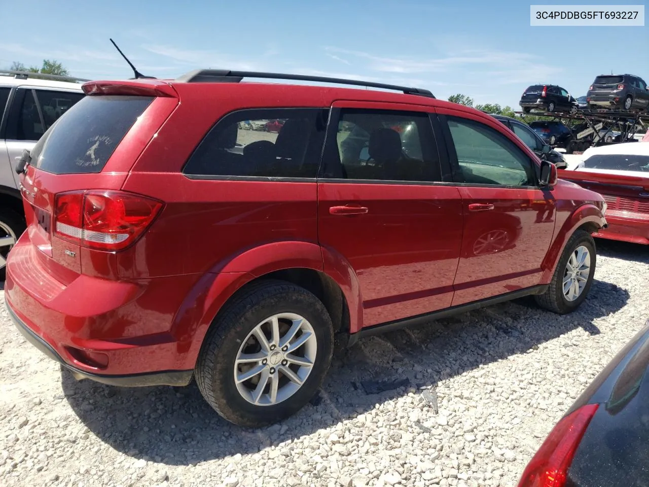 2015 Dodge Journey Sxt VIN: 3C4PDDBG5FT693227 Lot: 57754004