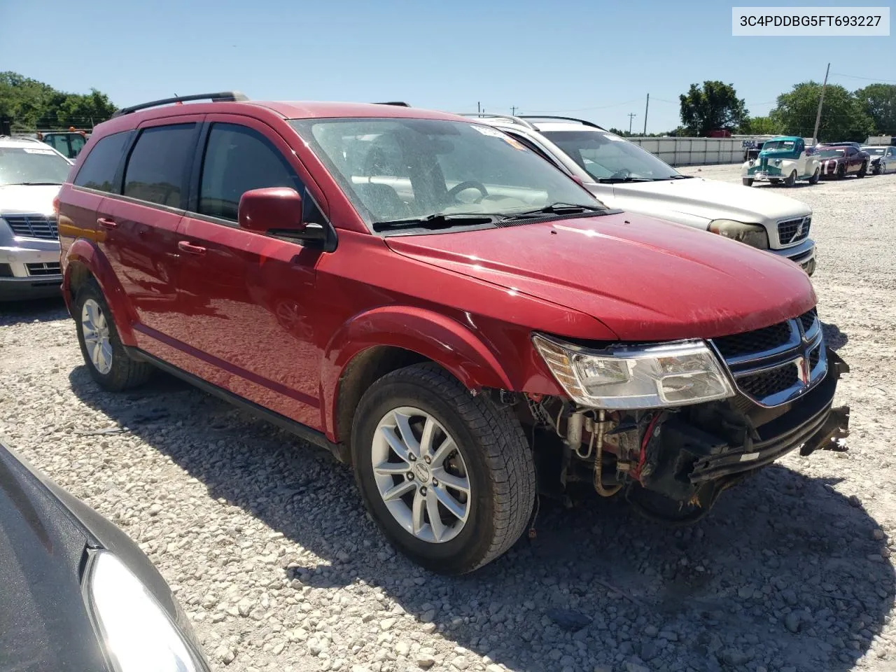 2015 Dodge Journey Sxt VIN: 3C4PDDBG5FT693227 Lot: 57754004