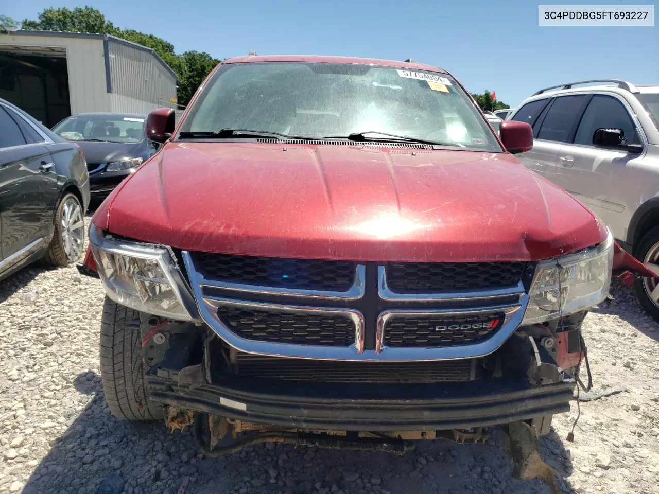 2015 Dodge Journey Sxt VIN: 3C4PDDBG5FT693227 Lot: 57754004