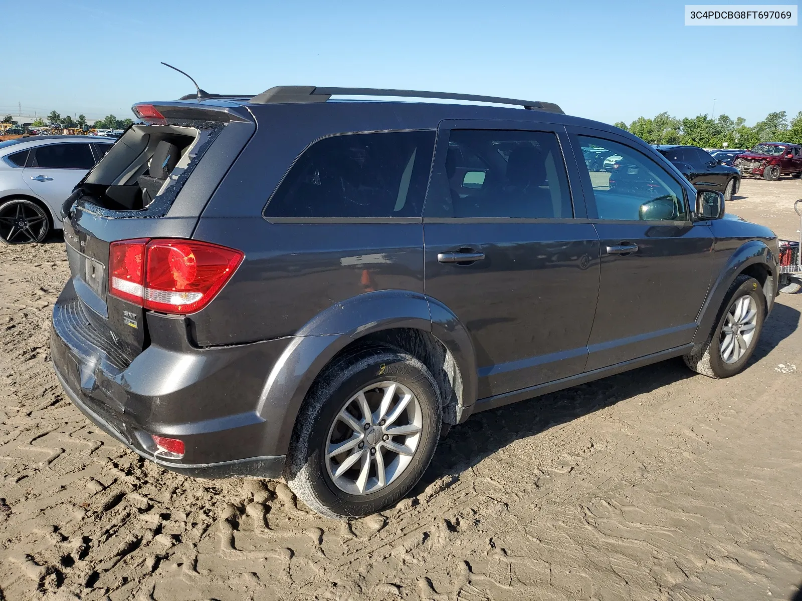 2015 Dodge Journey Sxt VIN: 3C4PDCBG8FT697069 Lot: 58132244