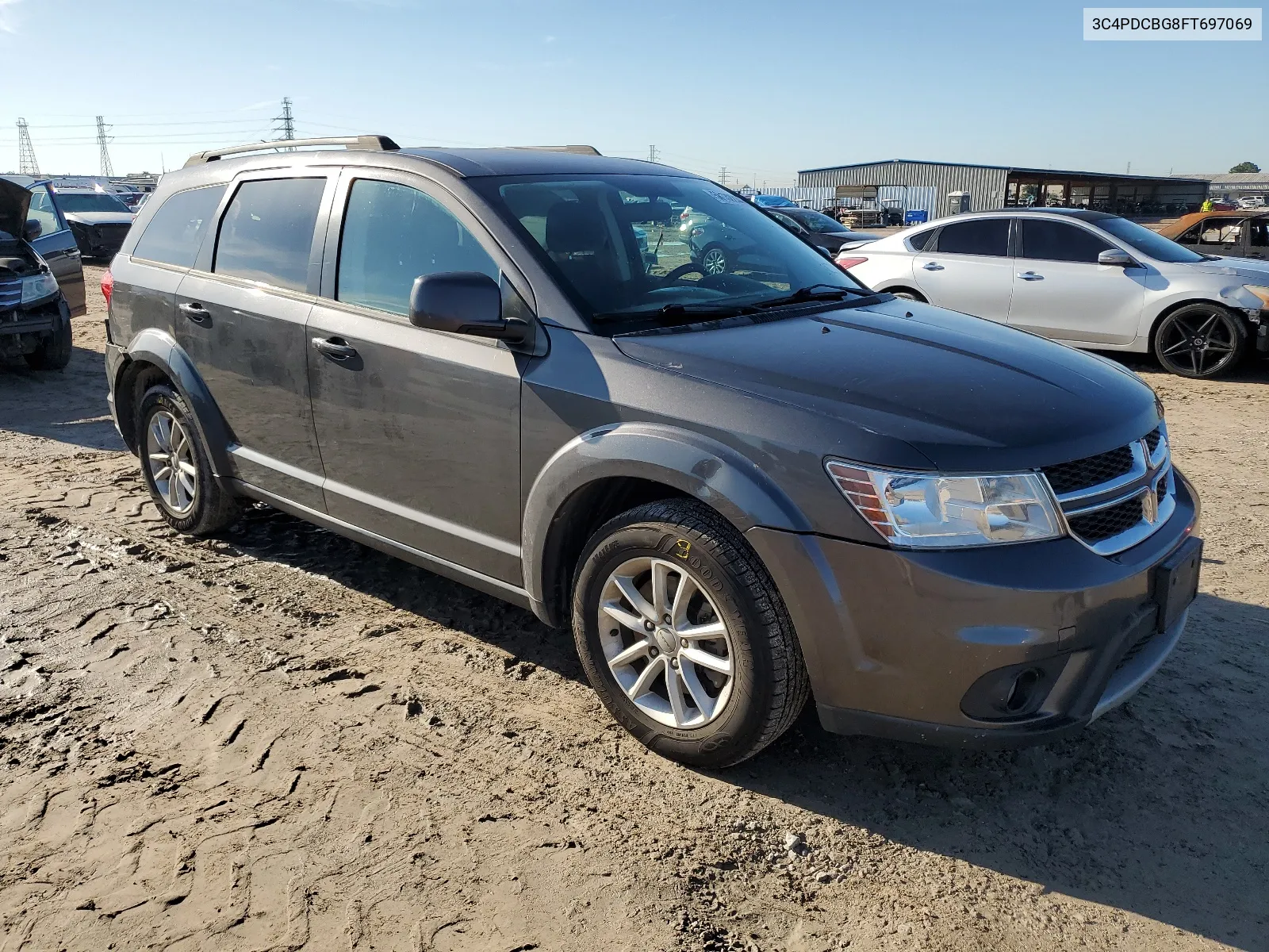 2015 Dodge Journey Sxt VIN: 3C4PDCBG8FT697069 Lot: 58132244