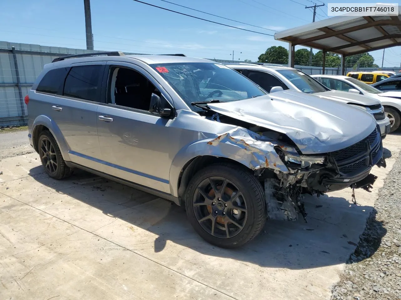 2015 Dodge Journey Sxt VIN: 3C4PDCBB1FT746018 Lot: 58262974