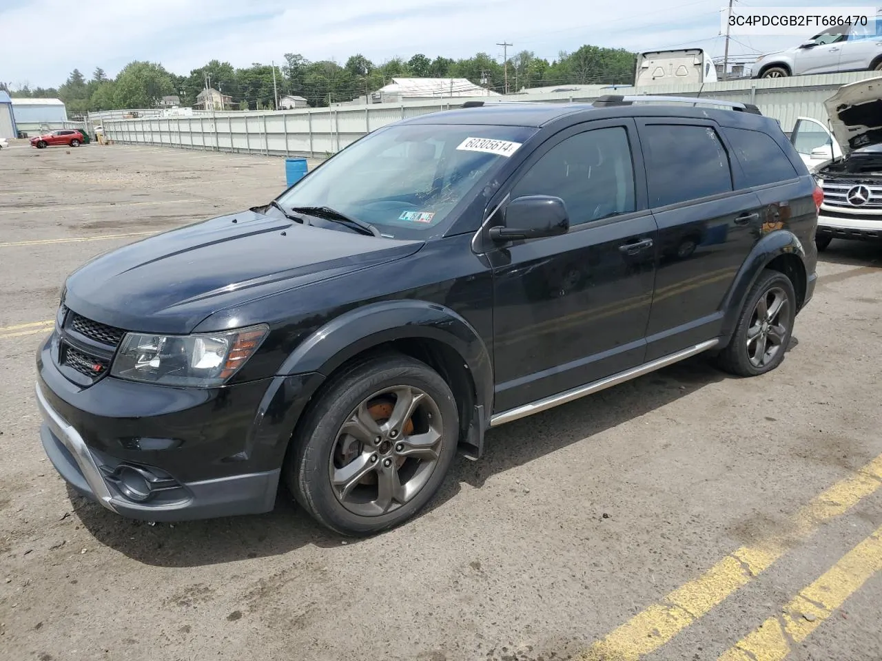 2015 Dodge Journey Crossroad VIN: 3C4PDCGB2FT686470 Lot: 60305614