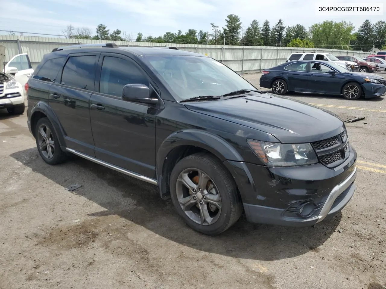 2015 Dodge Journey Crossroad VIN: 3C4PDCGB2FT686470 Lot: 60305614