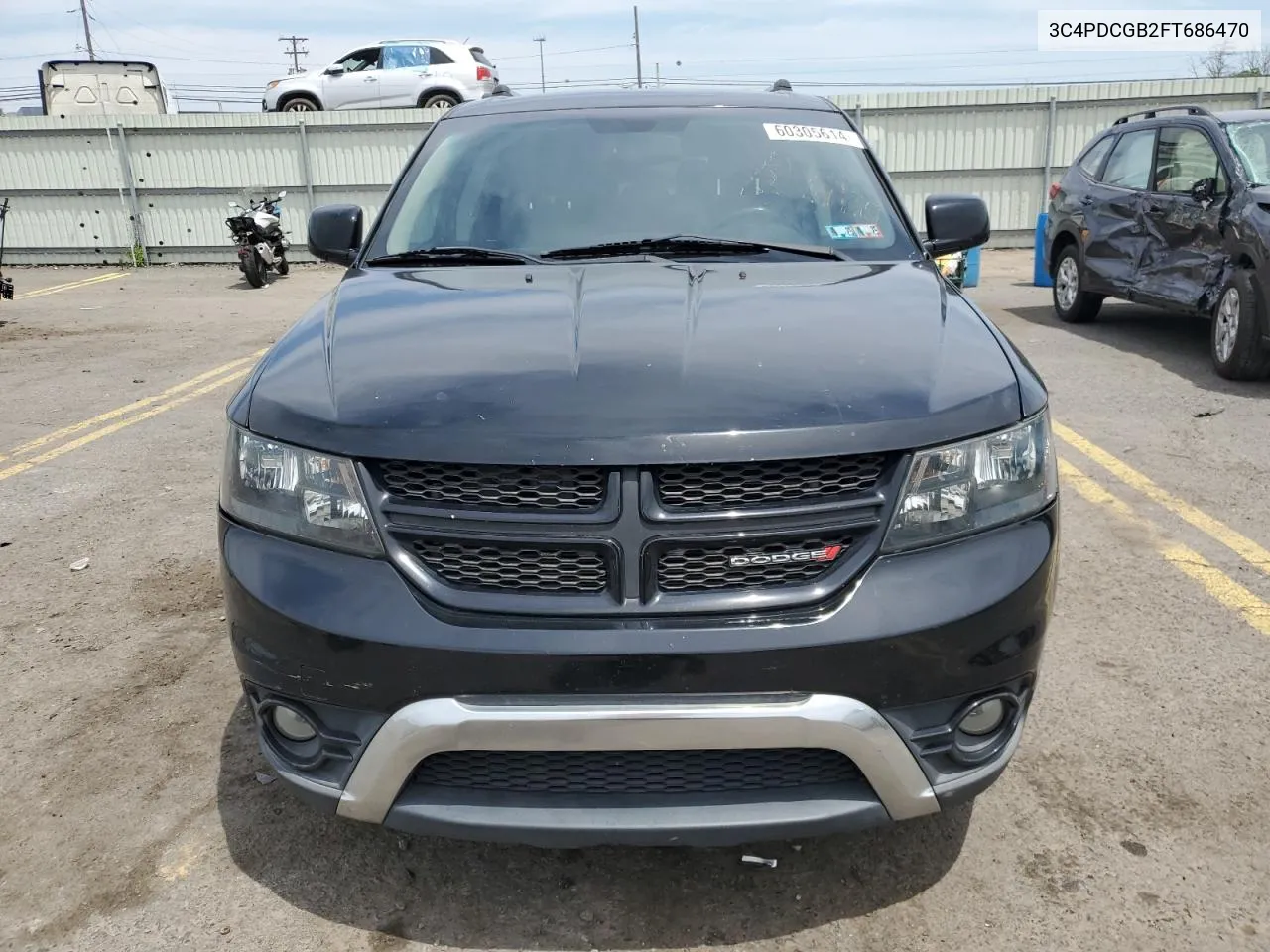 2015 Dodge Journey Crossroad VIN: 3C4PDCGB2FT686470 Lot: 60305614