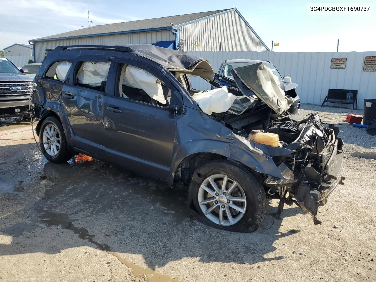 2015 Dodge Journey Sxt VIN: 3C4PDCBGXFT690737 Lot: 60397814