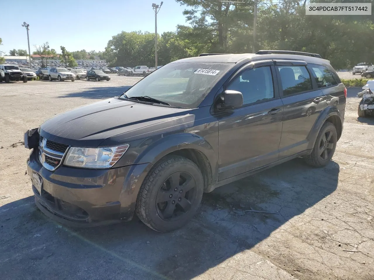 2015 Dodge Journey Se VIN: 3C4PDCAB7FT517442 Lot: 61415814