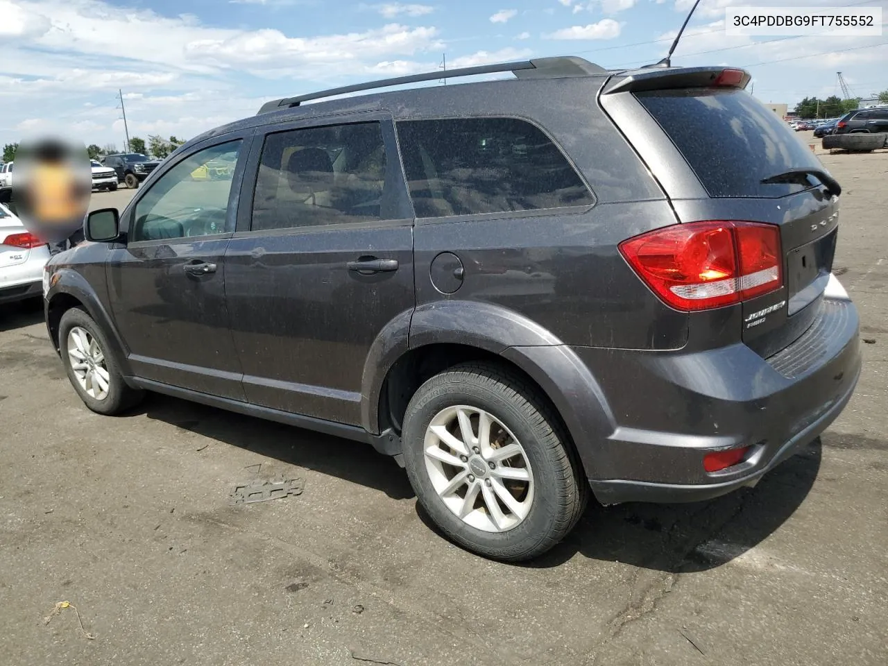 2015 Dodge Journey Sxt VIN: 3C4PDDBG9FT755552 Lot: 61451284