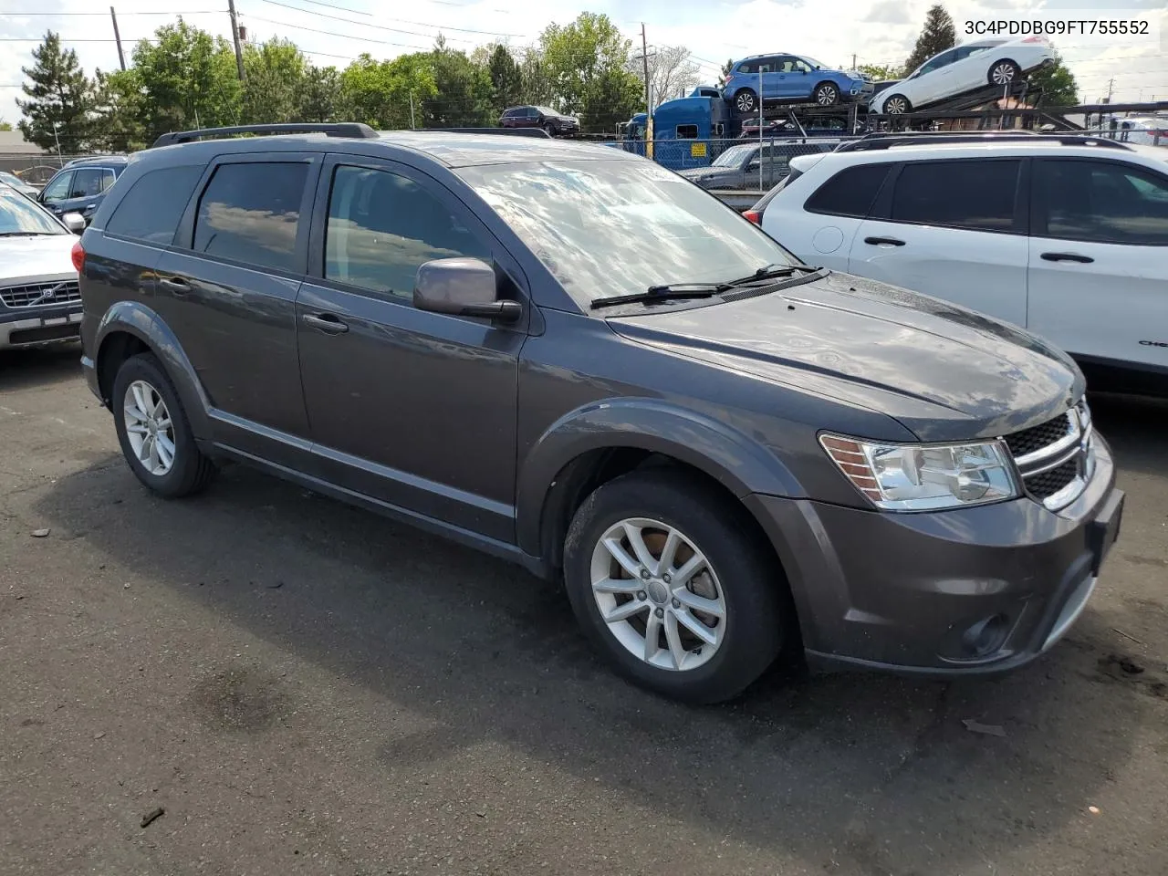 2015 Dodge Journey Sxt VIN: 3C4PDDBG9FT755552 Lot: 61451284