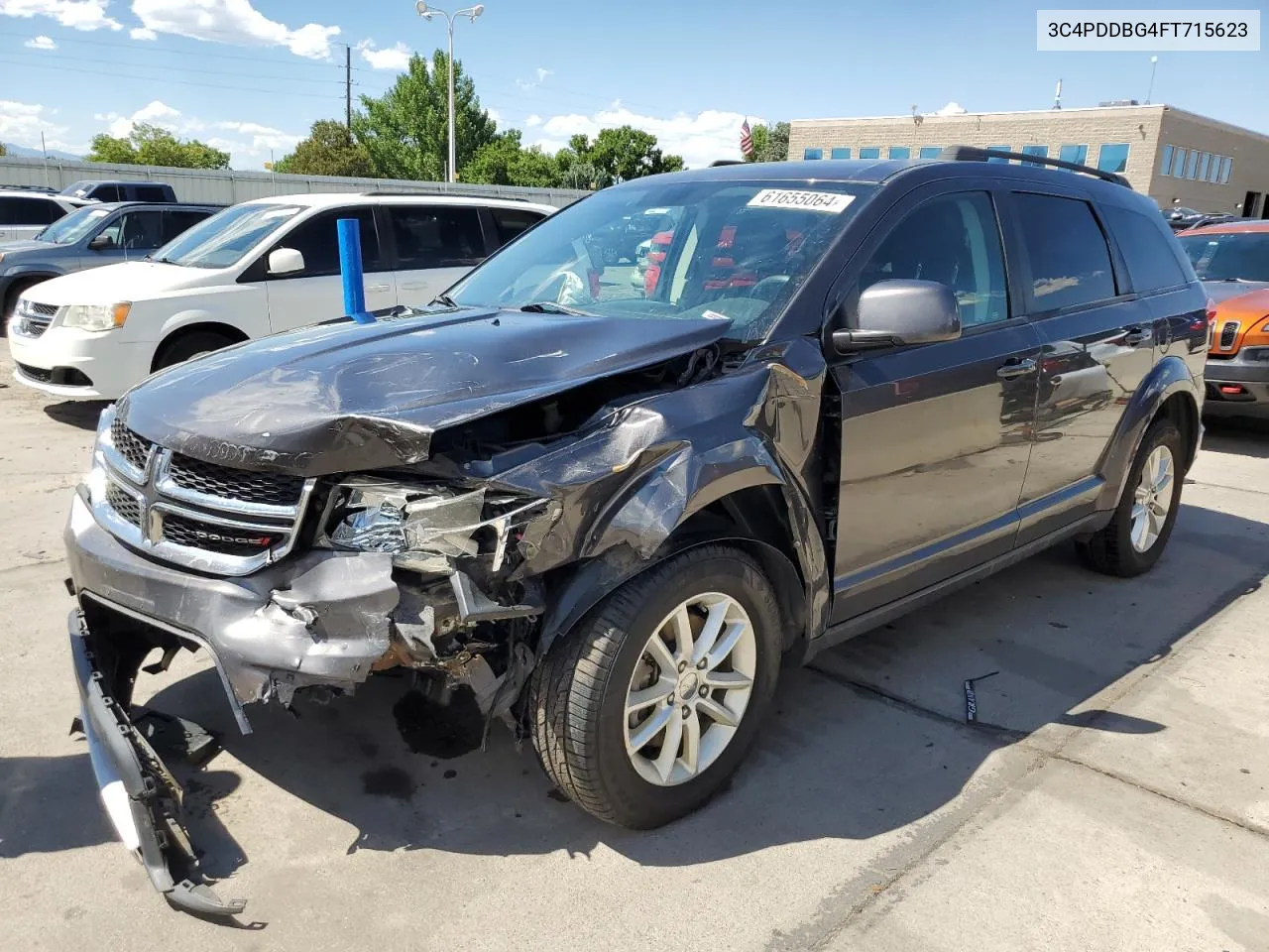 2015 Dodge Journey Sxt VIN: 3C4PDDBG4FT715623 Lot: 61655064