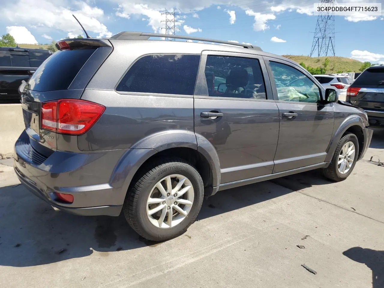 2015 Dodge Journey Sxt VIN: 3C4PDDBG4FT715623 Lot: 61655064