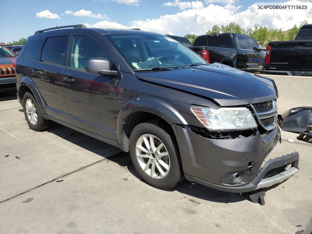 2015 Dodge Journey Sxt VIN: 3C4PDDBG4FT715623 Lot: 61655064