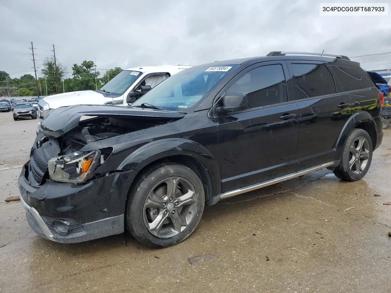 2015 Dodge Journey Crossroad VIN: 3C4PDCGG5FT687933 Lot: 64575884