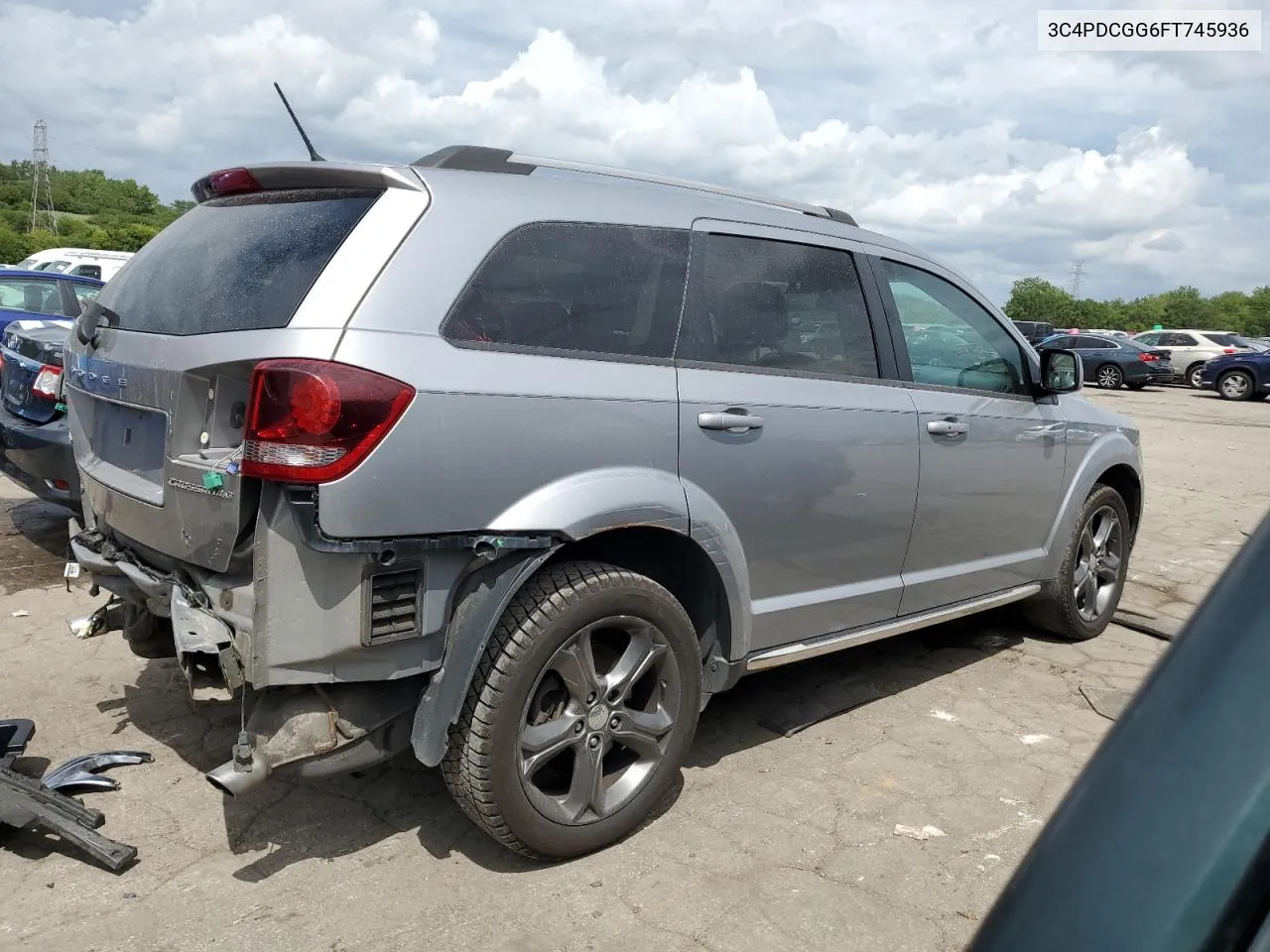 2015 Dodge Journey Crossroad VIN: 3C4PDCGG6FT745936 Lot: 65564614