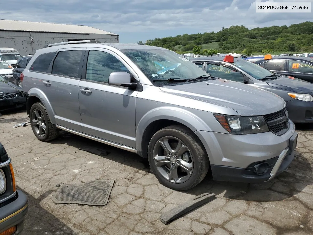 2015 Dodge Journey Crossroad VIN: 3C4PDCGG6FT745936 Lot: 65564614