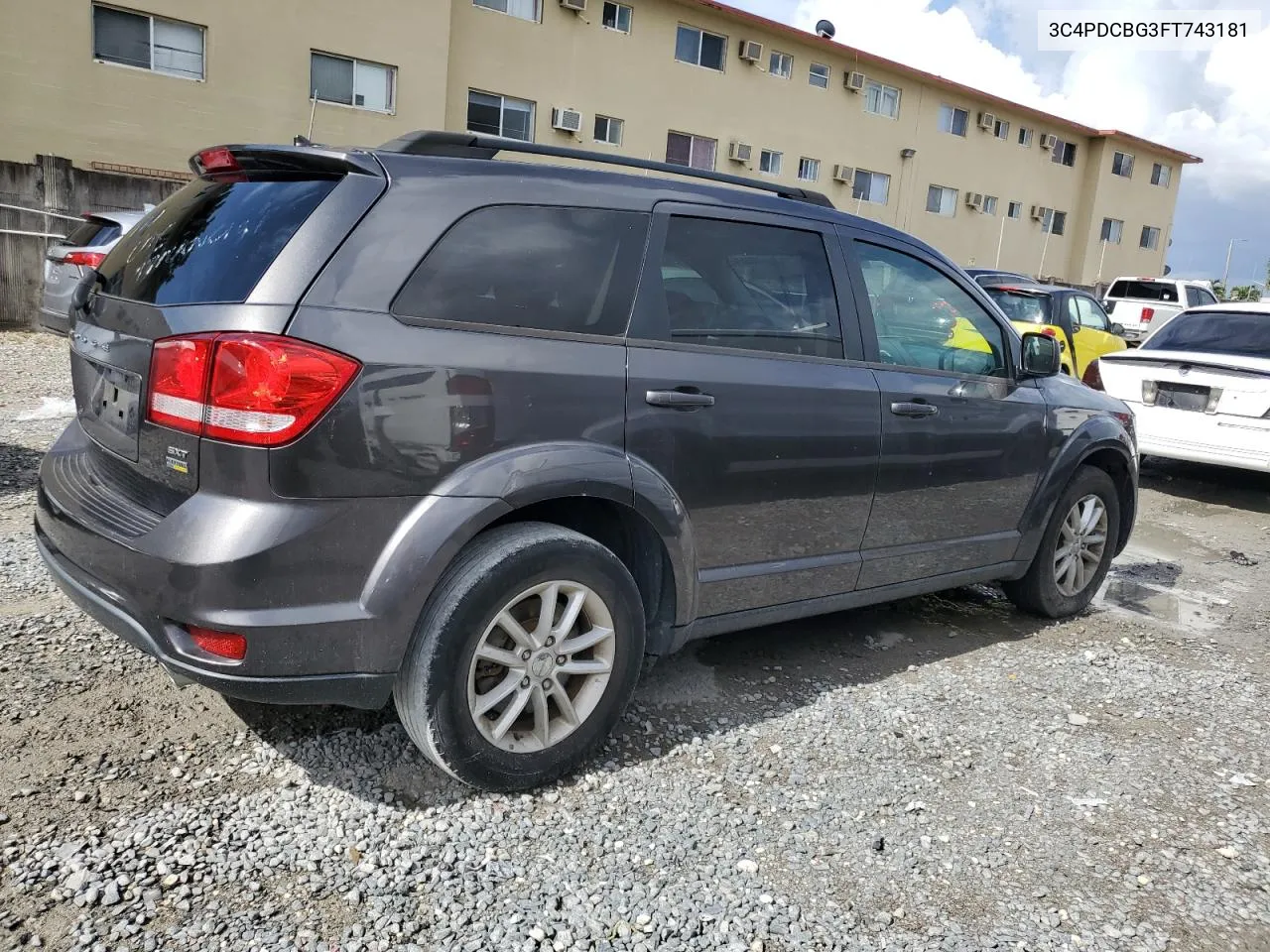 2015 Dodge Journey Sxt VIN: 3C4PDCBG3FT743181 Lot: 65643854