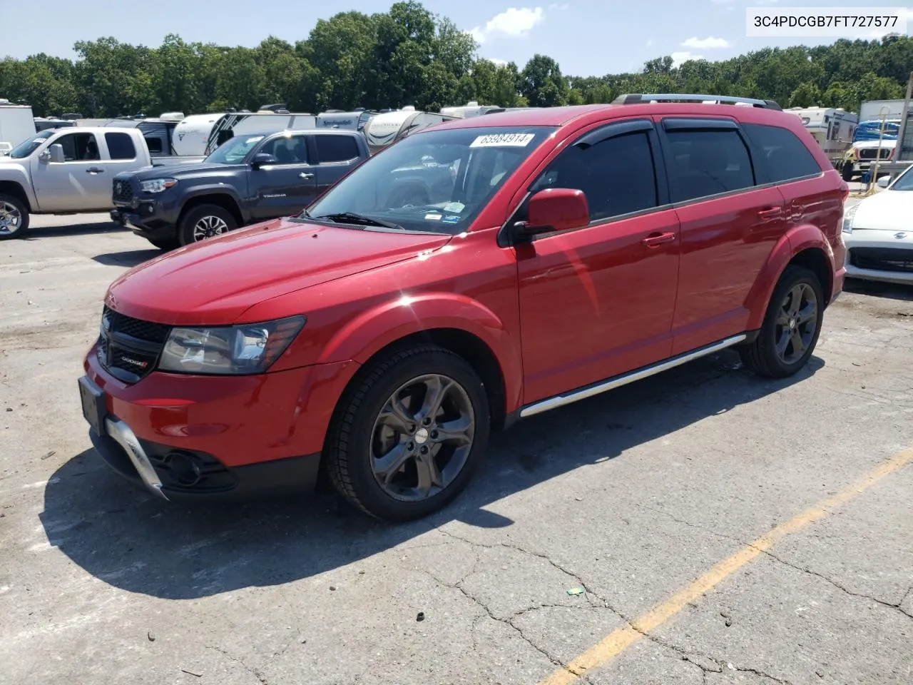 2015 Dodge Journey Crossroad VIN: 3C4PDCGB7FT727577 Lot: 65984914