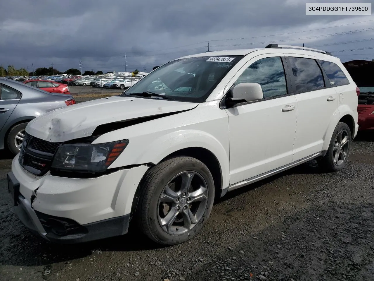 2015 Dodge Journey Crossroad VIN: 3C4PDDGG1FT739600 Lot: 66043024