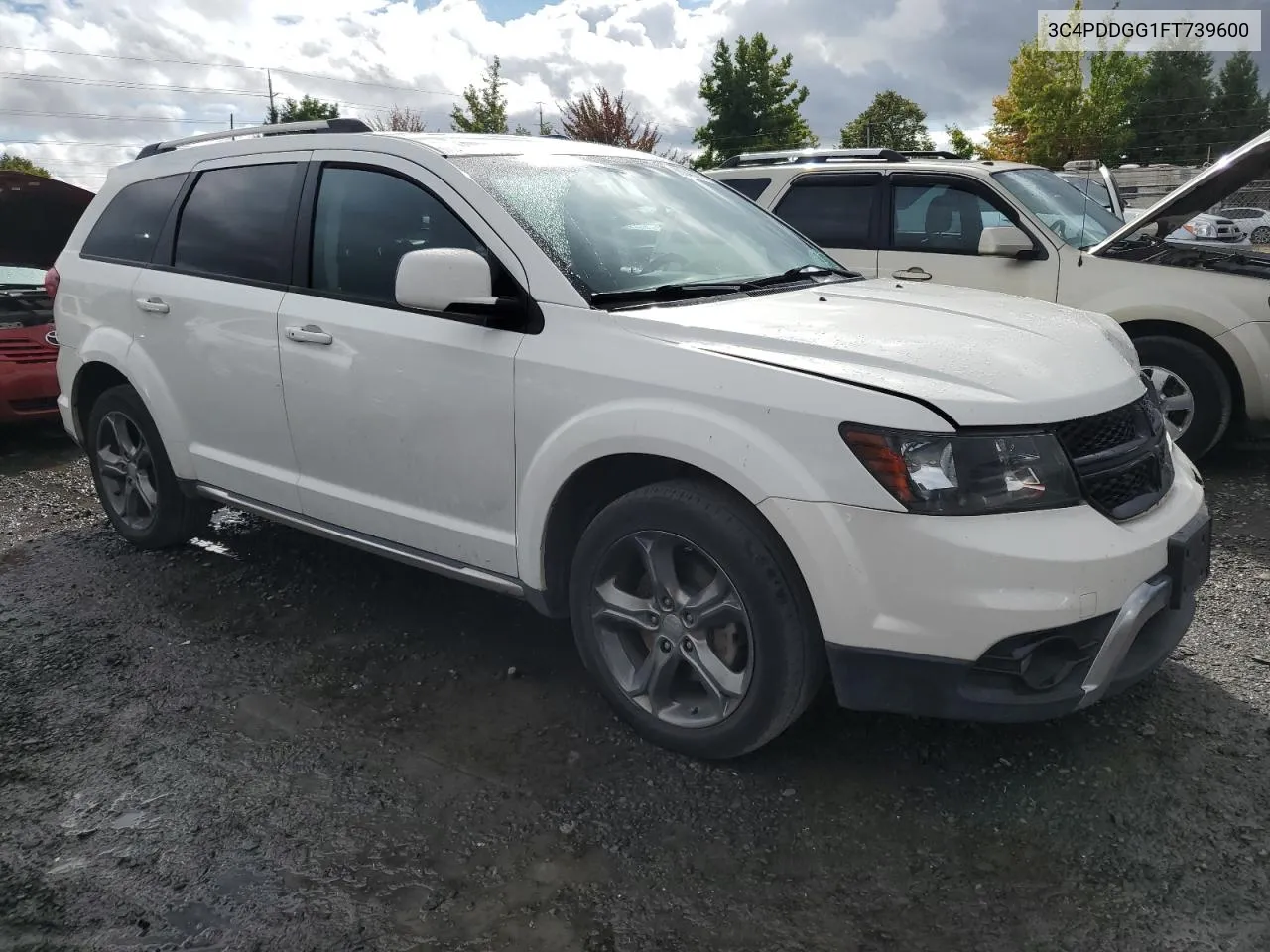 2015 Dodge Journey Crossroad VIN: 3C4PDDGG1FT739600 Lot: 66043024