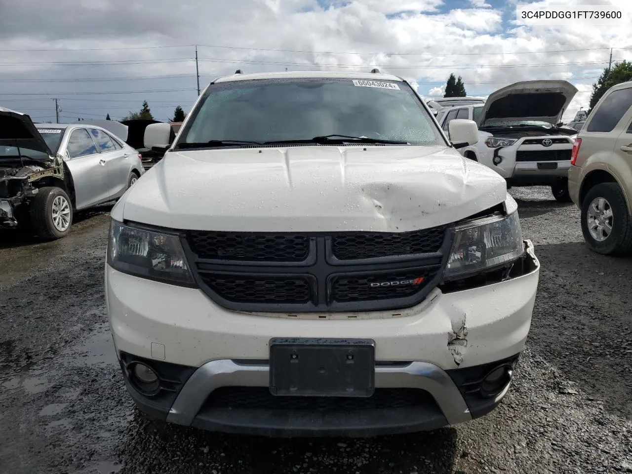 2015 Dodge Journey Crossroad VIN: 3C4PDDGG1FT739600 Lot: 66043024