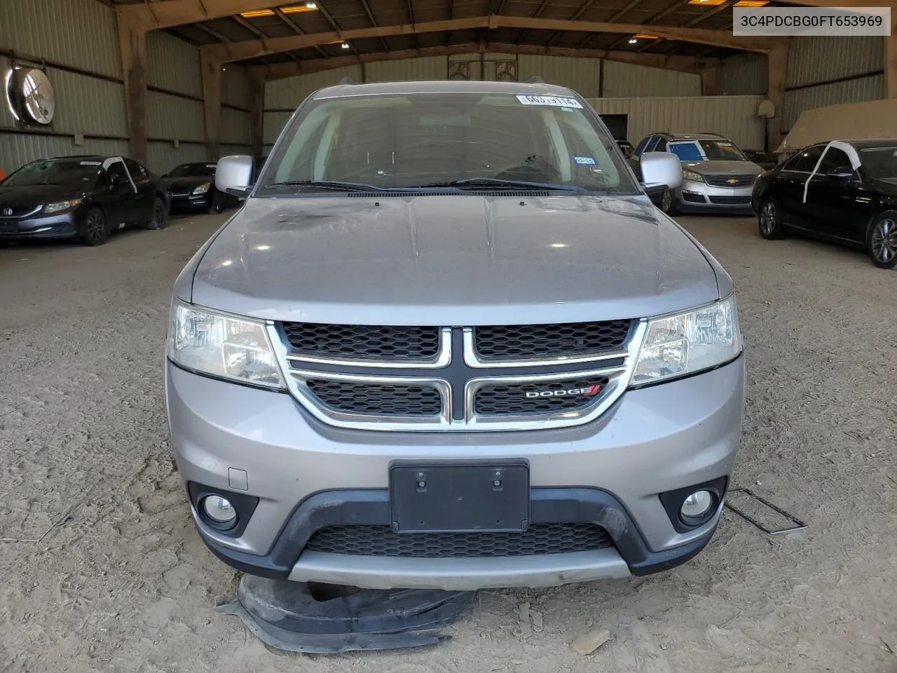 2015 Dodge Journey Sxt VIN: 3C4PDCBG0FT653969 Lot: 66319114