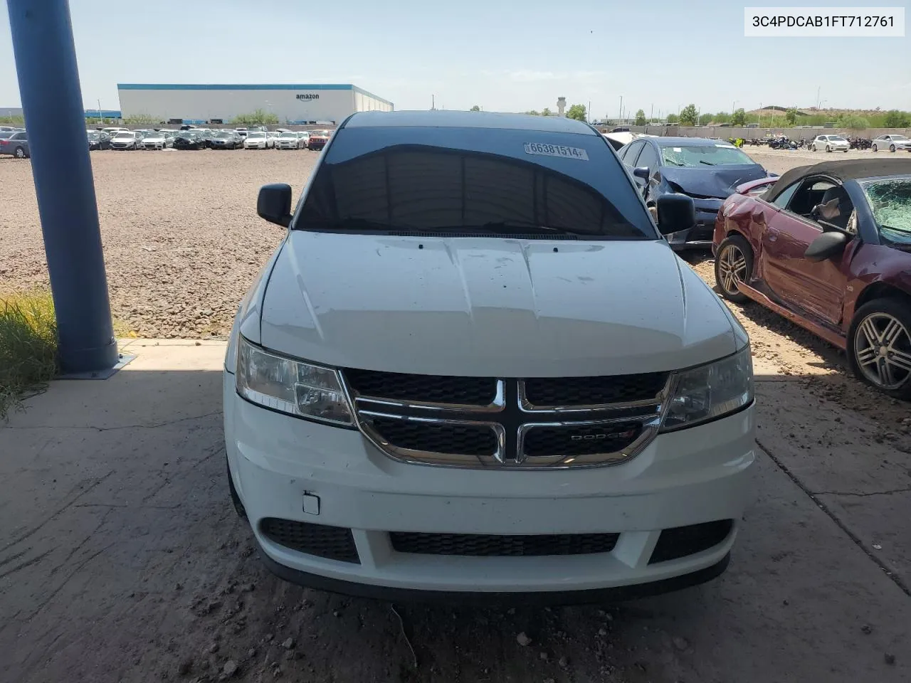 2015 Dodge Journey Se VIN: 3C4PDCAB1FT712761 Lot: 66381514