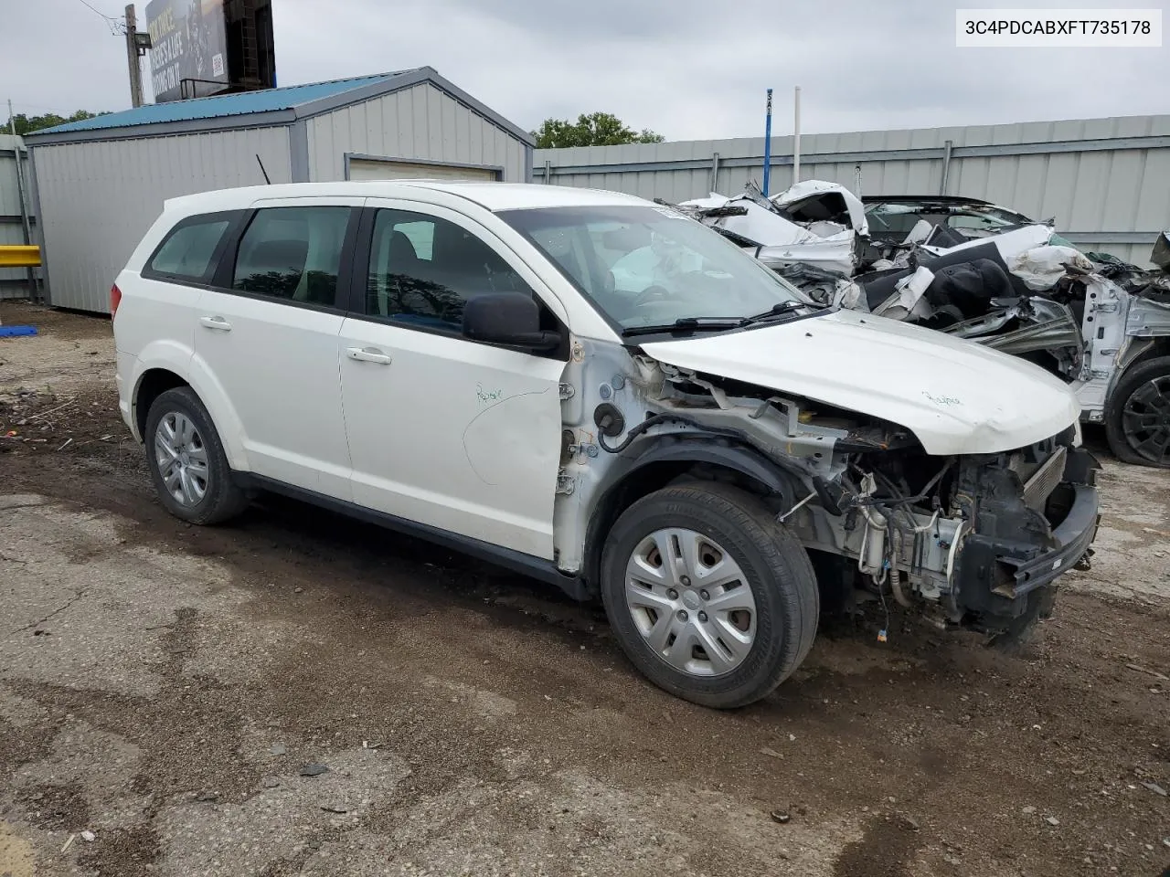 2015 Dodge Journey Se VIN: 3C4PDCABXFT735178 Lot: 66612554