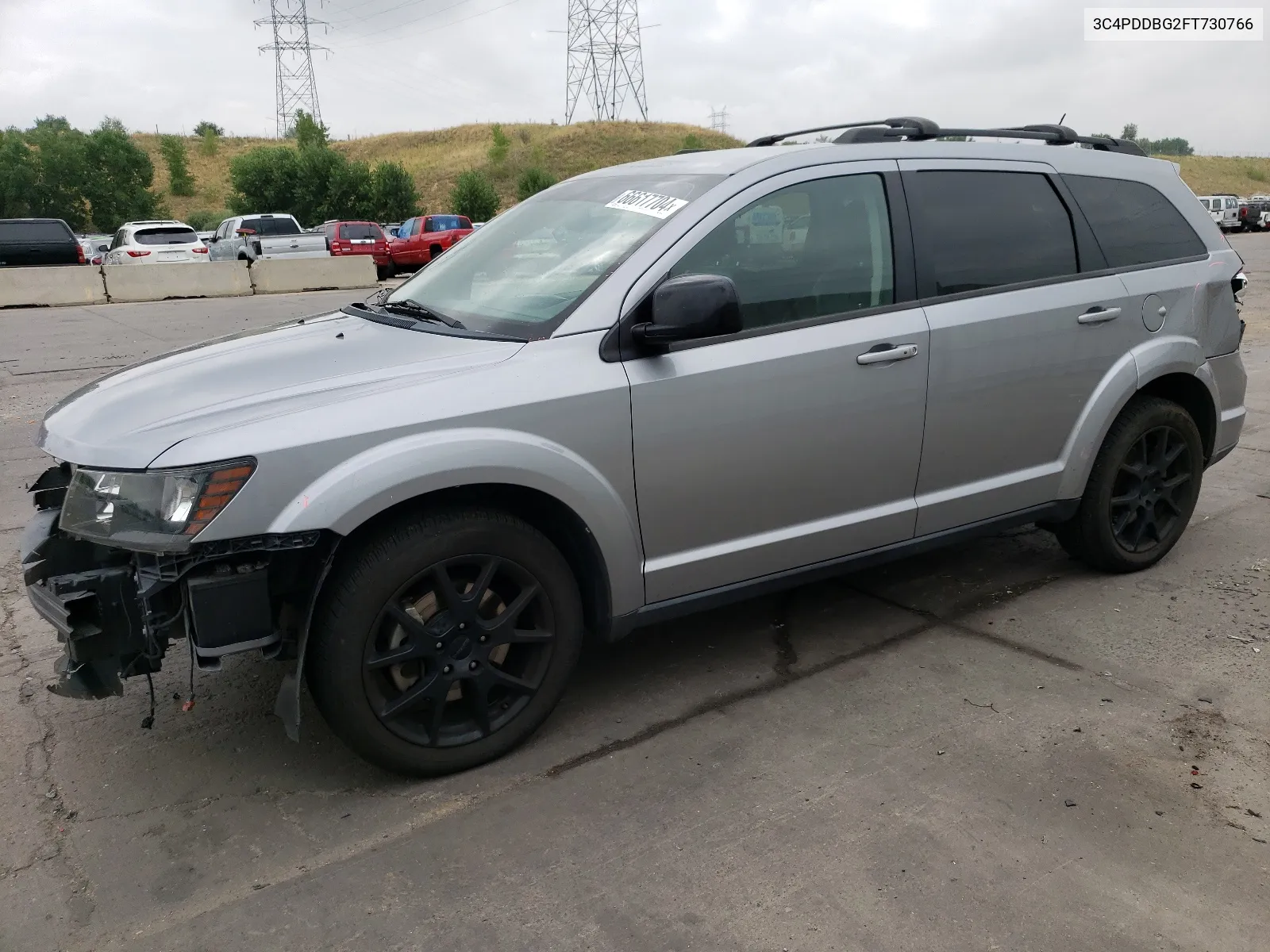 2015 Dodge Journey Sxt VIN: 3C4PDDBG2FT730766 Lot: 66617704