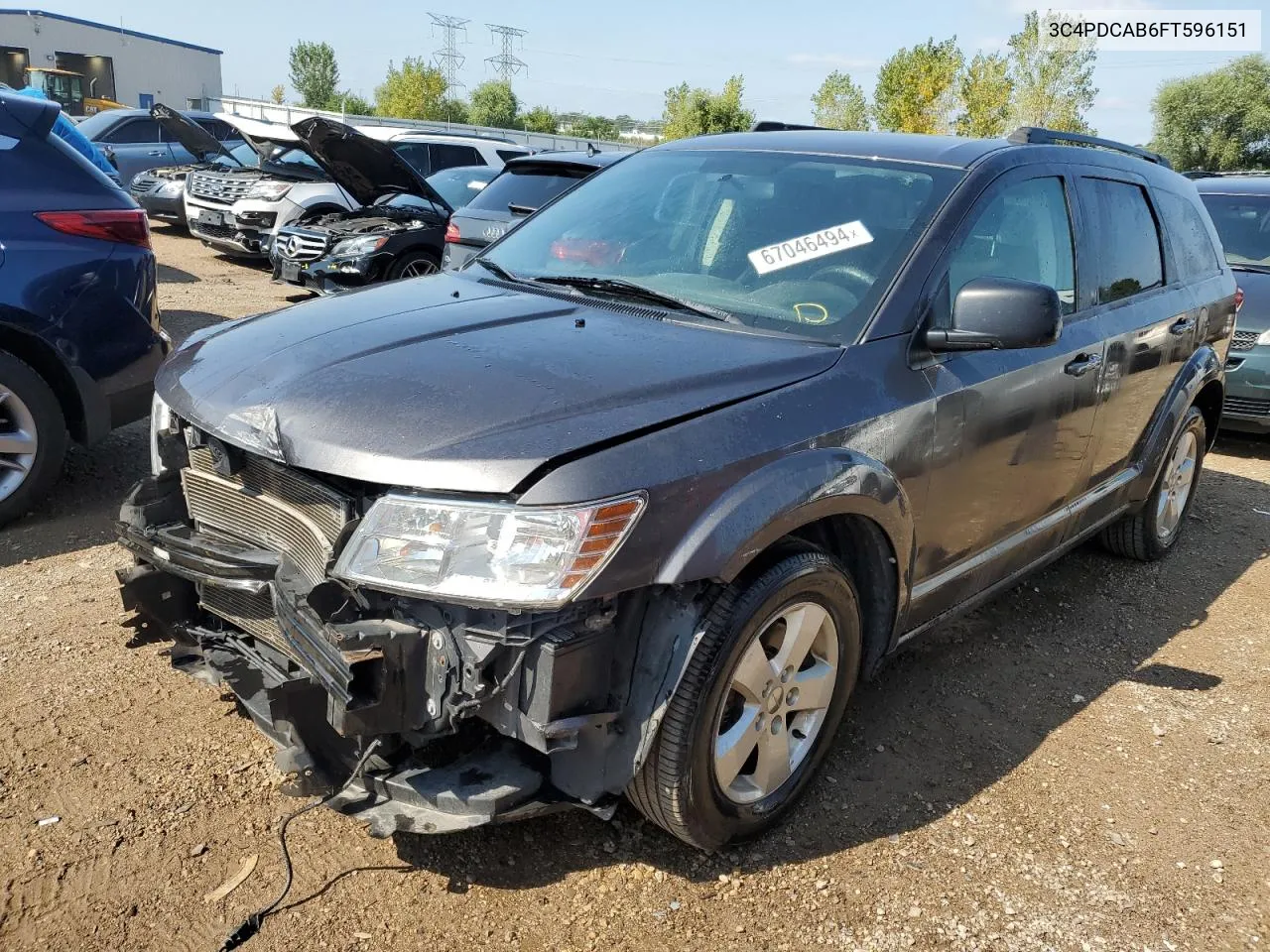 2015 Dodge Journey Se VIN: 3C4PDCAB6FT596151 Lot: 67046494