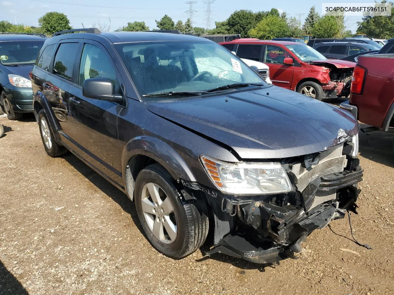 2015 Dodge Journey Se VIN: 3C4PDCAB6FT596151 Lot: 67046494