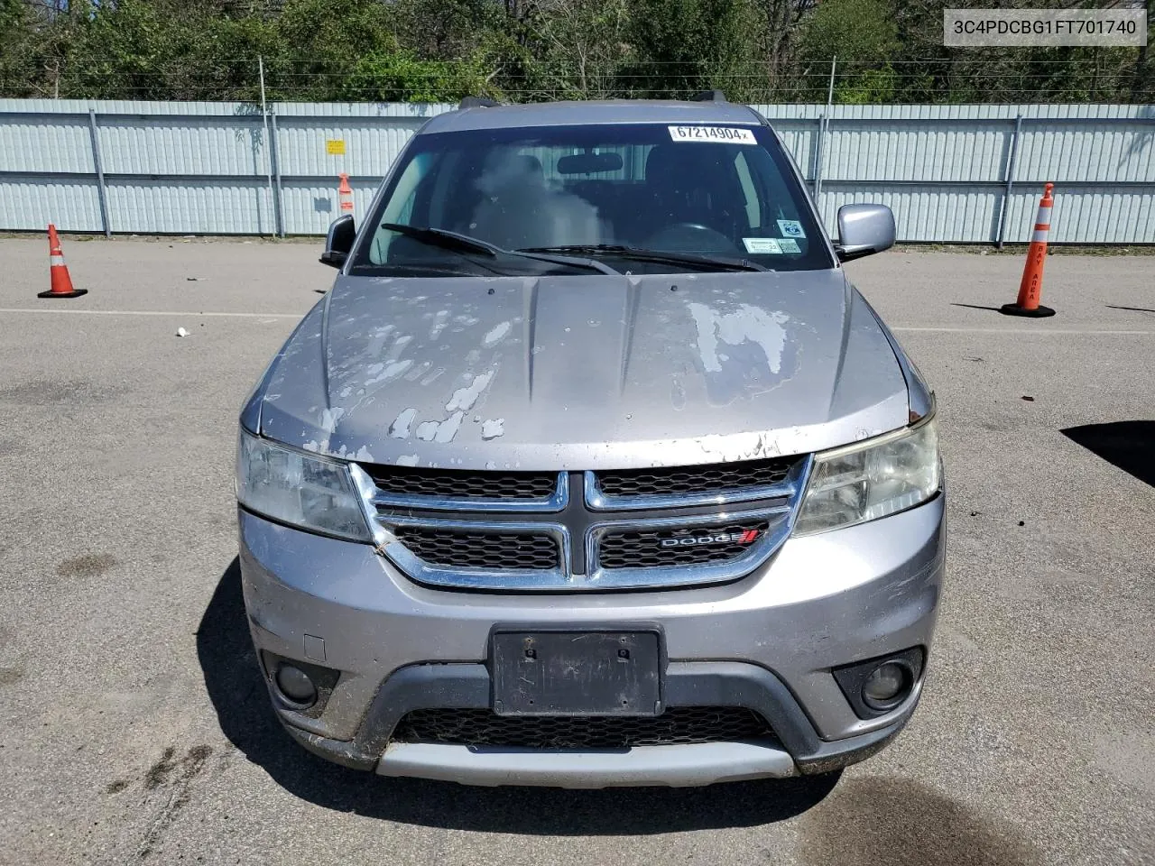 2015 Dodge Journey Sxt VIN: 3C4PDCBG1FT701740 Lot: 67214904