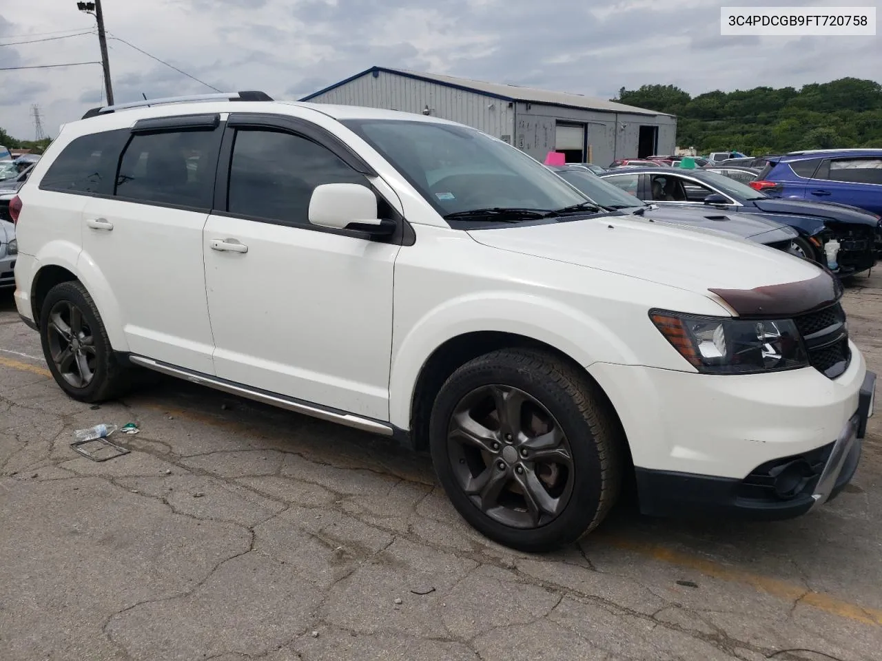 2015 Dodge Journey Crossroad VIN: 3C4PDCGB9FT720758 Lot: 67489204