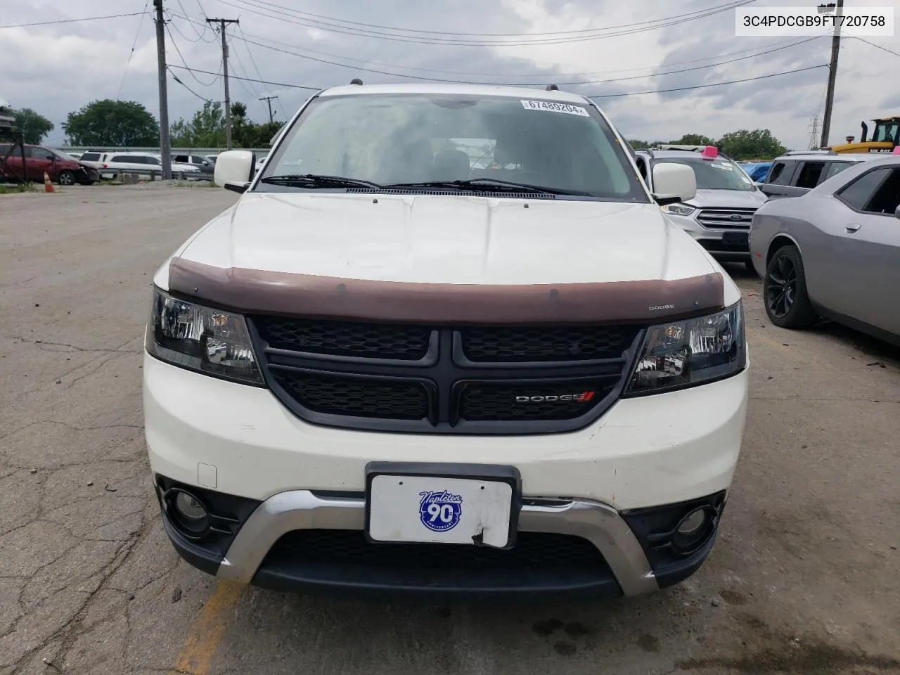 2015 Dodge Journey Crossroad VIN: 3C4PDCGB9FT720758 Lot: 67489204