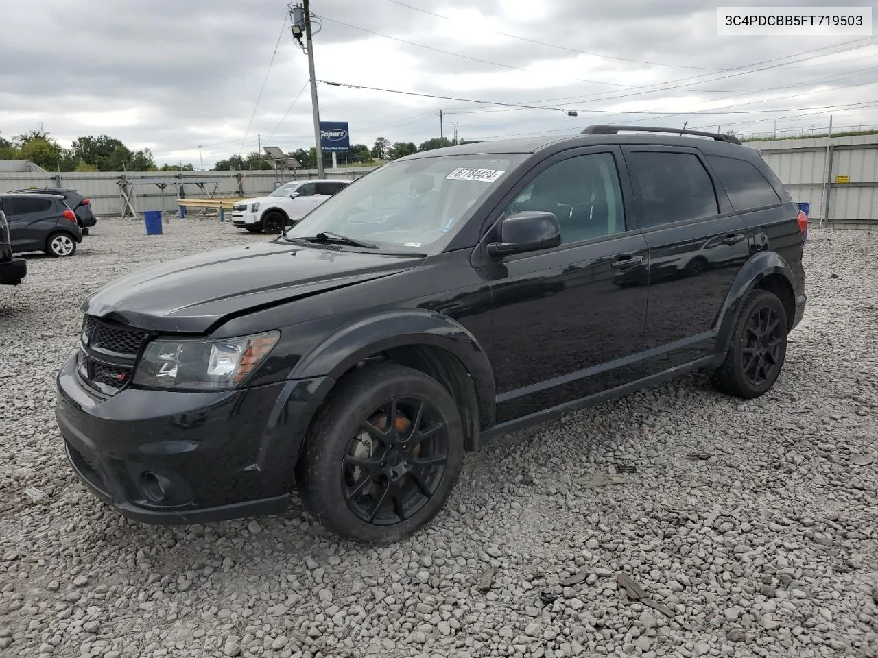 2015 Dodge Journey Sxt VIN: 3C4PDCBB5FT719503 Lot: 67784424