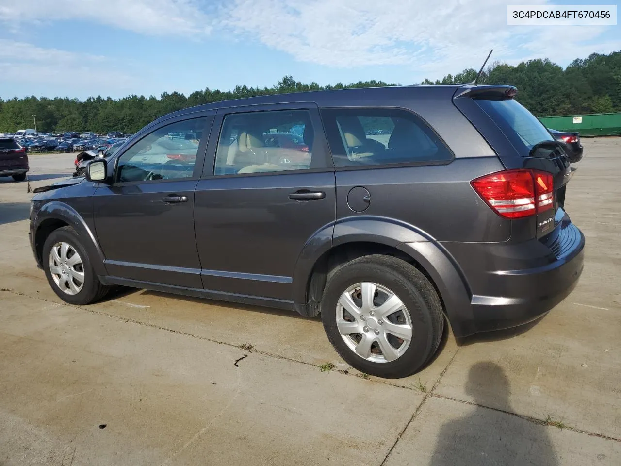 2015 Dodge Journey Se VIN: 3C4PDCAB4FT670456 Lot: 67851954