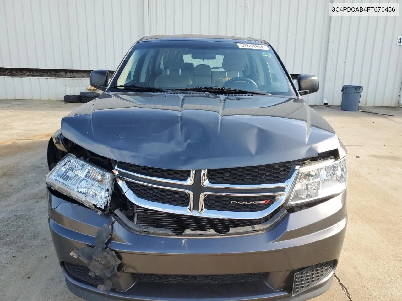 2015 Dodge Journey Se VIN: 3C4PDCAB4FT670456 Lot: 67851954