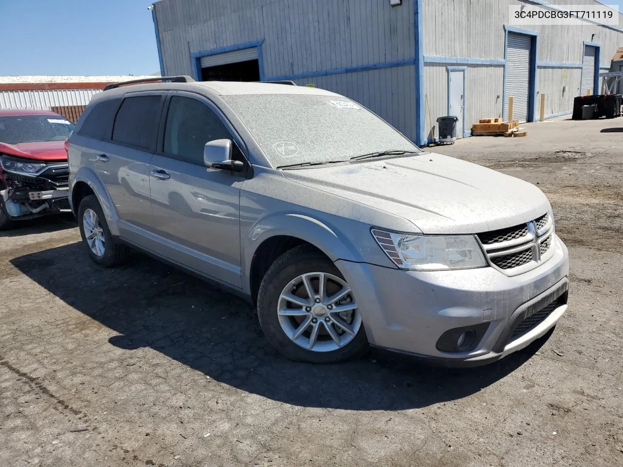 2015 Dodge Journey Sxt VIN: 3C4PDCBG3FT711119 Lot: 68034094