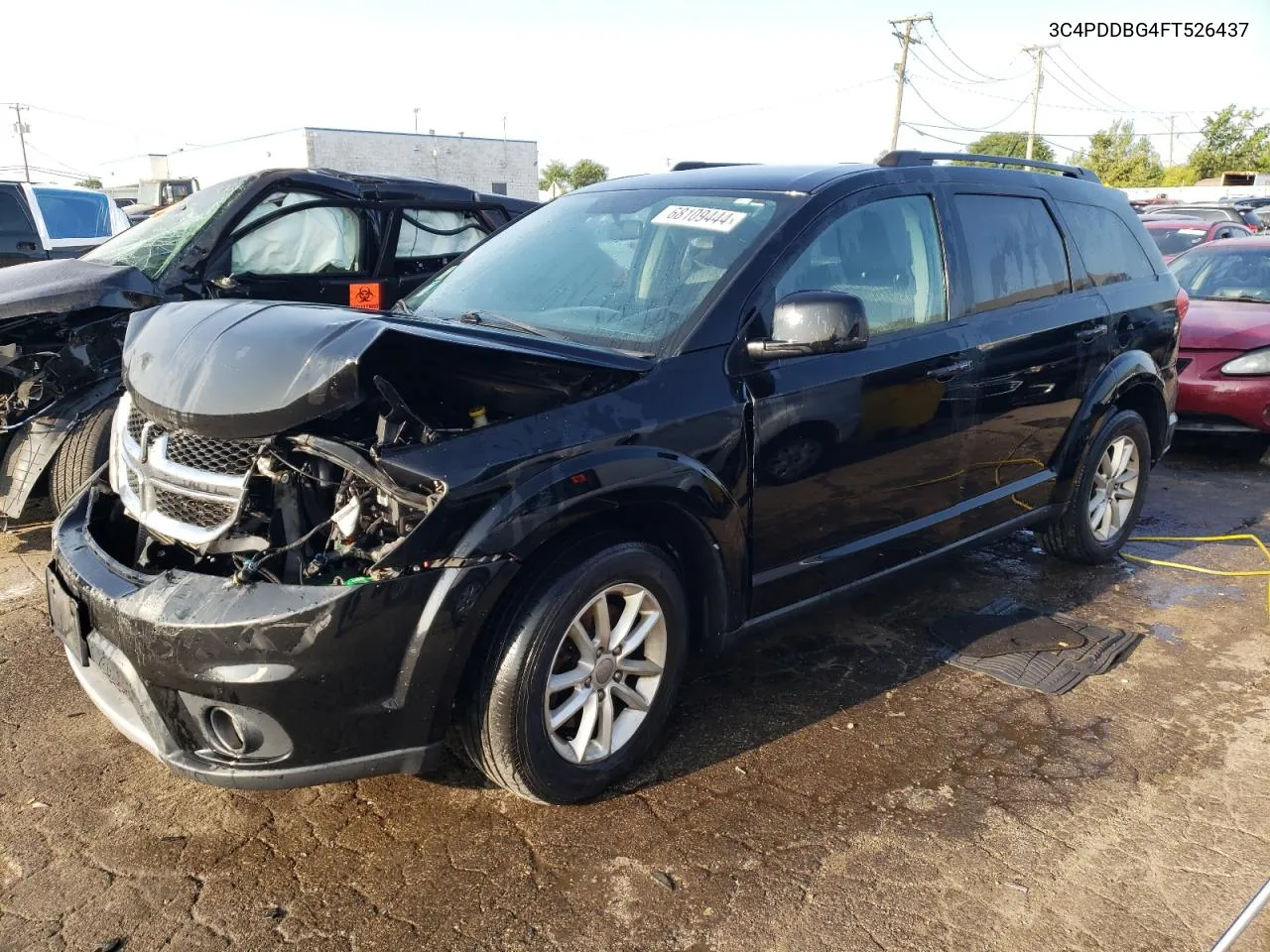 2015 Dodge Journey Sxt VIN: 3C4PDDBG4FT526437 Lot: 68109444