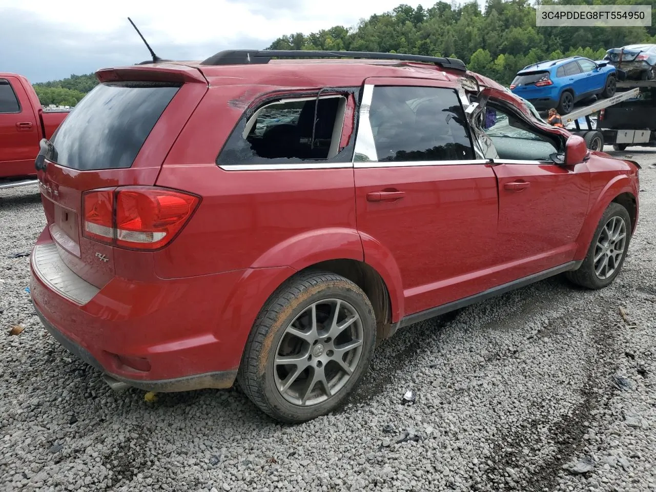 2015 Dodge Journey R/T VIN: 3C4PDDEG8FT554950 Lot: 68217214