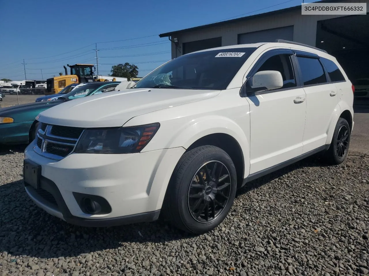 2015 Dodge Journey Sxt VIN: 3C4PDDBGXFT666332 Lot: 68826204