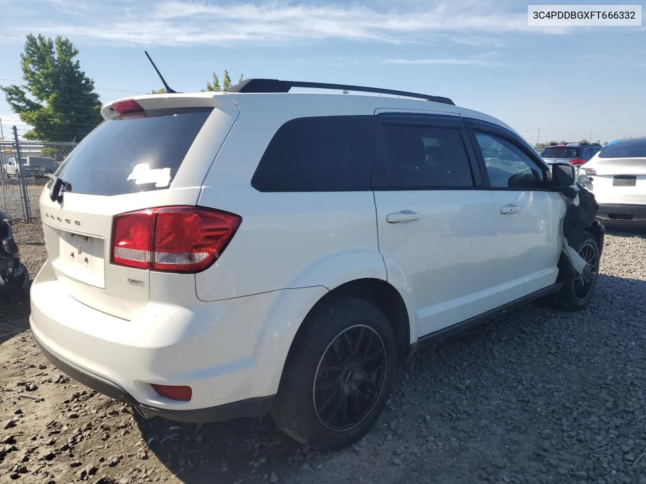 2015 Dodge Journey Sxt VIN: 3C4PDDBGXFT666332 Lot: 68826204