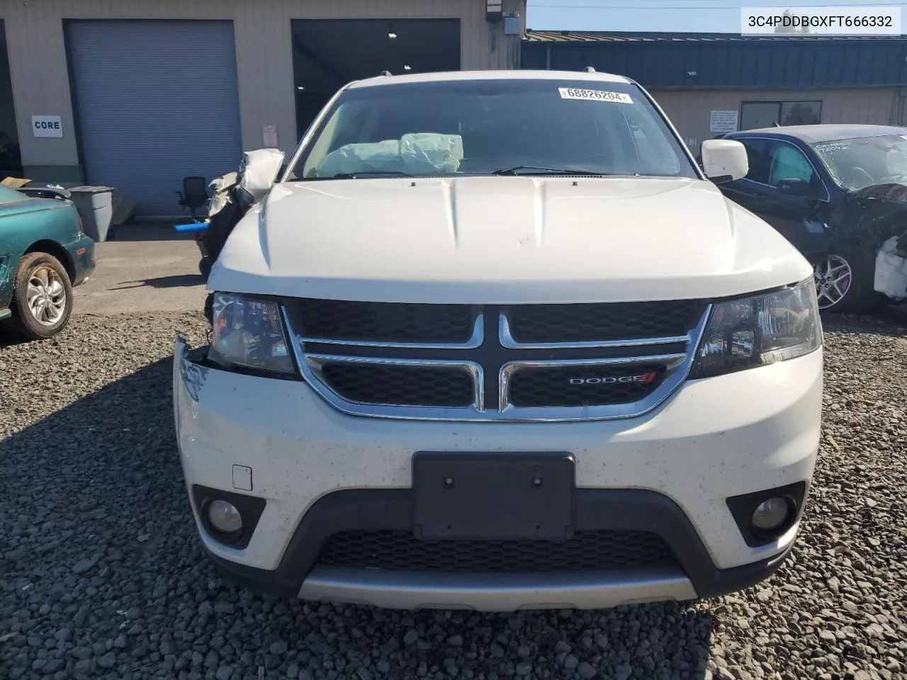 2015 Dodge Journey Sxt VIN: 3C4PDDBGXFT666332 Lot: 68826204